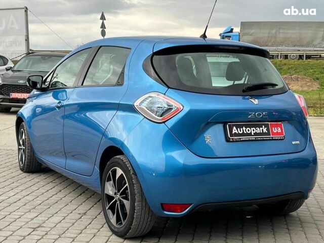 Синий Рено Зое, объемом двигателя 0 л и пробегом 55 тыс. км за 11490 $, фото 6 на Automoto.ua