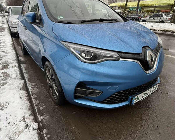 Синий Рено Зое, объемом двигателя 0 л и пробегом 60 тыс. км за 13700 $, фото 1 на Automoto.ua