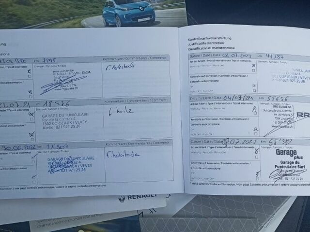 Синій Рено Зое, об'ємом двигуна 0 л та пробігом 73 тис. км за 10800 $, фото 22 на Automoto.ua