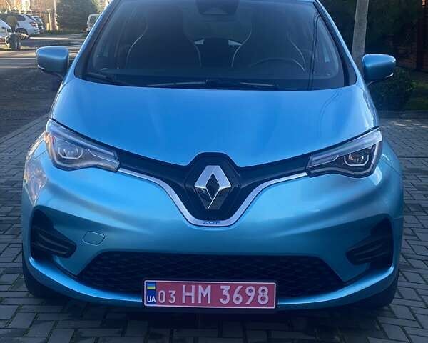 Синий Рено Зое, объемом двигателя 0 л и пробегом 43 тыс. км за 13800 $, фото 1 на Automoto.ua