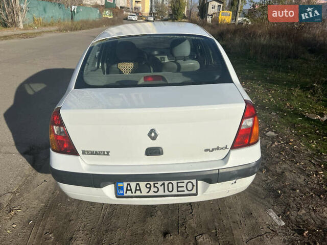 Белый Рено Clio Symbol, объемом двигателя 1.39 л и пробегом 210 тыс. км за 2399 $, фото 3 на Automoto.ua