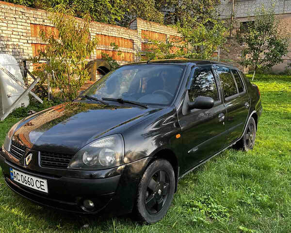 Черный Рено Clio Symbol, объемом двигателя 1.4 л и пробегом 266 тыс. км за 2800 $, фото 1 на Automoto.ua