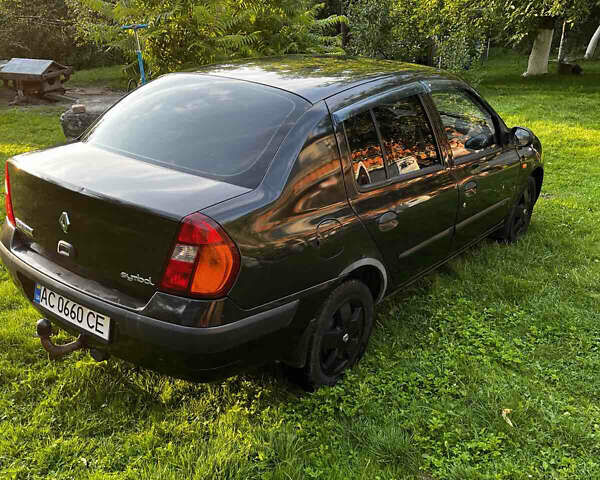 Черный Рено Clio Symbol, объемом двигателя 1.4 л и пробегом 266 тыс. км за 2800 $, фото 5 на Automoto.ua