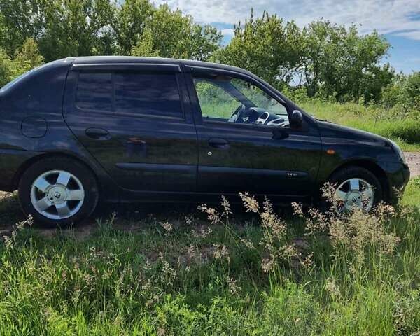 Черный Рено Clio Symbol, объемом двигателя 1.4 л и пробегом 160 тыс. км за 3900 $, фото 5 на Automoto.ua