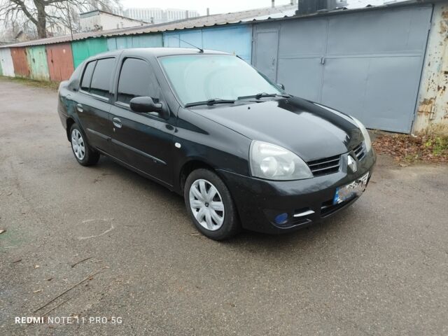 Черный Рено Clio Symbol, объемом двигателя 1.4 л и пробегом 157 тыс. км за 3000 $, фото 6 на Automoto.ua