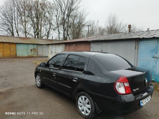 Черный Рено Clio Symbol, объемом двигателя 1.4 л и пробегом 157 тыс. км за 3000 $, фото 4 на Automoto.ua