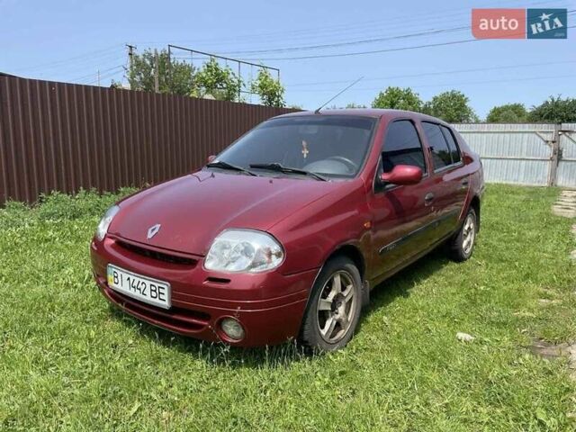 Красный Рено Clio Symbol, объемом двигателя 1.4 л и пробегом 274 тыс. км за 2700 $, фото 1 на Automoto.ua