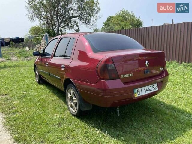 Красный Рено Clio Symbol, объемом двигателя 1.4 л и пробегом 274 тыс. км за 2700 $, фото 2 на Automoto.ua
