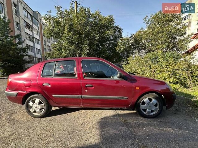 Красный Рено Clio Symbol, объемом двигателя 1.4 л и пробегом 281 тыс. км за 2650 $, фото 5 на Automoto.ua