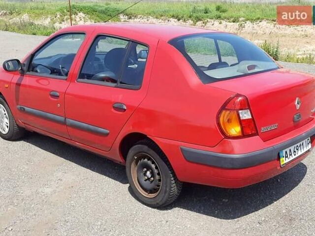 Красный Рено Clio Symbol, объемом двигателя 1.4 л и пробегом 138 тыс. км за 3600 $, фото 8 на Automoto.ua