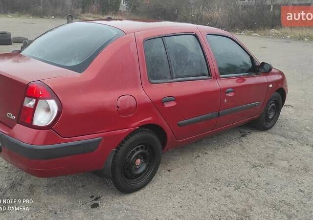 Червоний Рено Clio Symbol, об'ємом двигуна 1.39 л та пробігом 198 тис. км за 3600 $, фото 1 на Automoto.ua