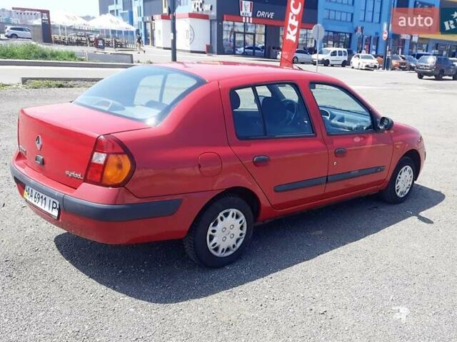 Красный Рено Clio Symbol, объемом двигателя 1.4 л и пробегом 138 тыс. км за 3600 $, фото 3 на Automoto.ua