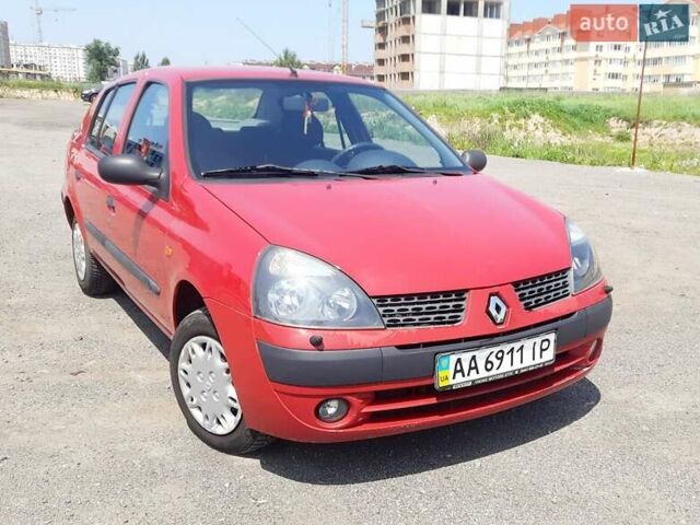 Красный Рено Clio Symbol, объемом двигателя 1.4 л и пробегом 138 тыс. км за 3600 $, фото 1 на Automoto.ua