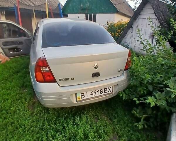 Серый Рено Clio Symbol, объемом двигателя 1.4 л и пробегом 240 тыс. км за 3200 $, фото 10 на Automoto.ua