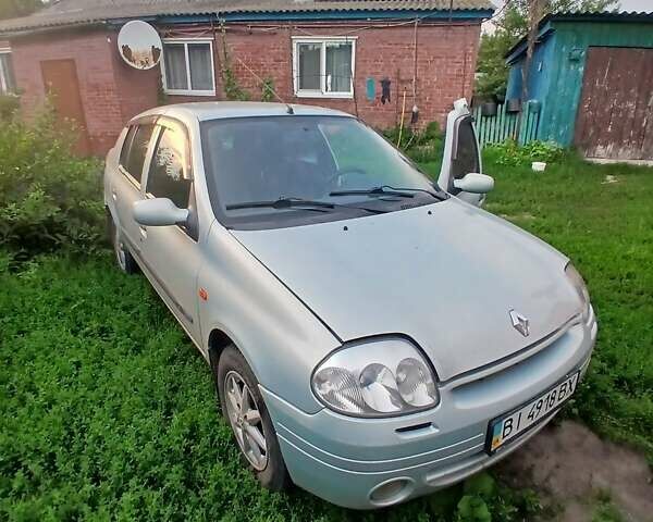 Серый Рено Clio Symbol, объемом двигателя 1.4 л и пробегом 240 тыс. км за 3200 $, фото 7 на Automoto.ua