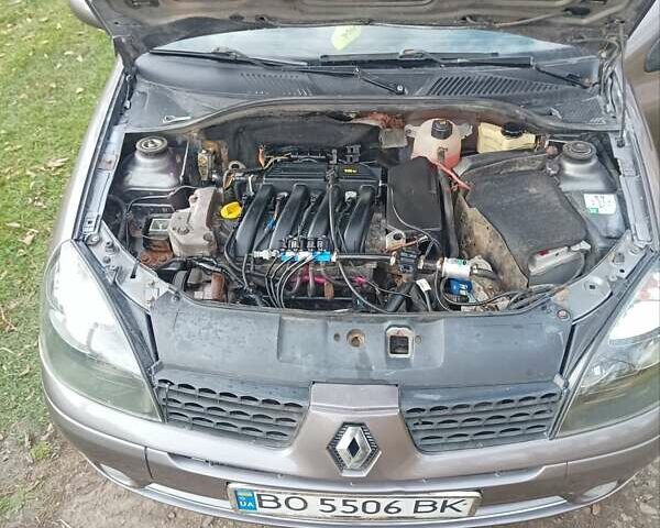 Серый Рено Clio Symbol, объемом двигателя 1.4 л и пробегом 277 тыс. км за 2799 $, фото 7 на Automoto.ua