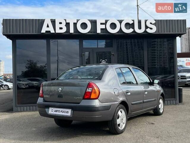 Серый Рено Clio Symbol, объемом двигателя 1.4 л и пробегом 121 тыс. км за 4990 $, фото 6 на Automoto.ua