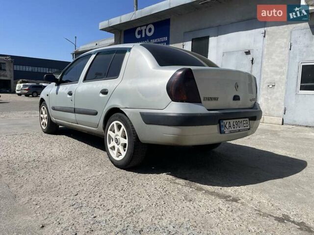 Серый Рено Clio Symbol, объемом двигателя 1.39 л и пробегом 329 тыс. км за 3100 $, фото 12 на Automoto.ua