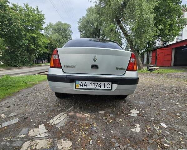 Серый Рено Clio Symbol, объемом двигателя 1.4 л и пробегом 277 тыс. км за 2700 $, фото 4 на Automoto.ua