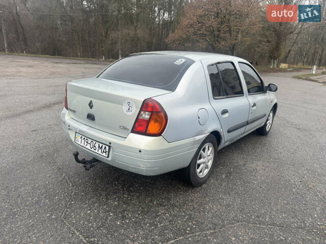 Серый Рено Clio Symbol, объемом двигателя 1.4 л и пробегом 250 тыс. км за 1600 $, фото 4 на Automoto.ua