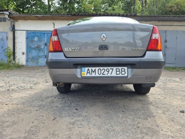 Серый Рено Clio Symbol, объемом двигателя 1.4 л и пробегом 101 тыс. км за 3800 $, фото 7 на Automoto.ua