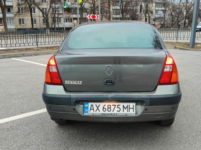 Серый Рено Clio Symbol, объемом двигателя 1.4 л и пробегом 200 тыс. км за 3250 $, фото 2 на Automoto.ua