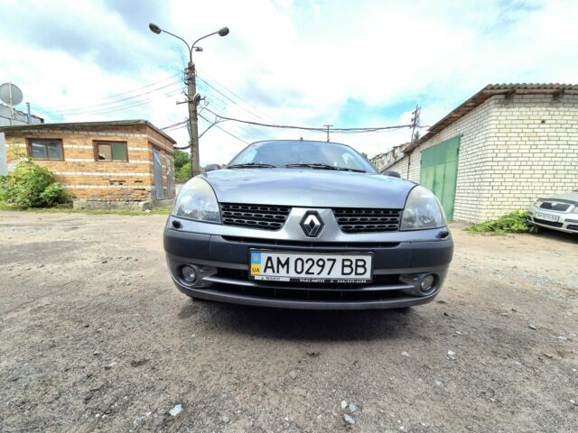Серый Рено Clio Symbol, объемом двигателя 1.4 л и пробегом 101 тыс. км за 3800 $, фото 2 на Automoto.ua
