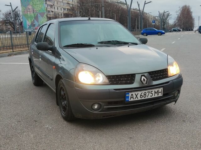 Серый Рено Clio Symbol, объемом двигателя 1.4 л и пробегом 200 тыс. км за 3250 $, фото 4 на Automoto.ua