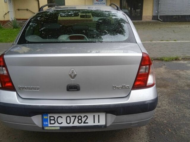 Серый Рено Clio Symbol, объемом двигателя 1.4 л и пробегом 222 тыс. км за 2600 $, фото 4 на Automoto.ua