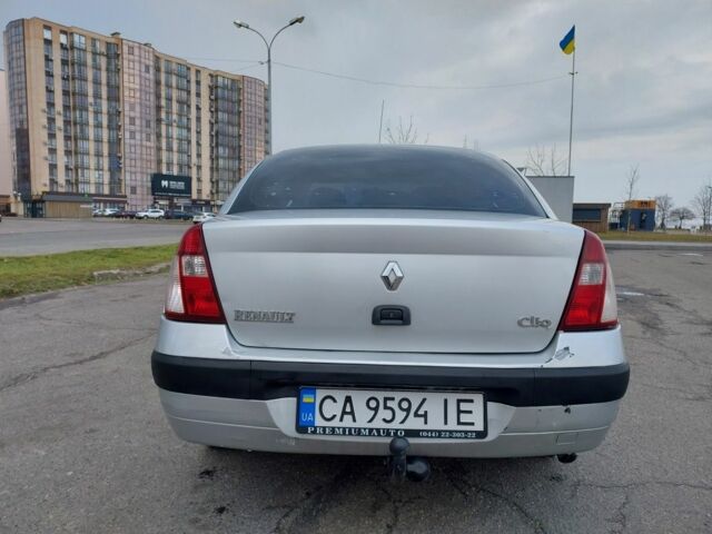 Серый Рено Clio Symbol, объемом двигателя 1.4 л и пробегом 283 тыс. км за 3300 $, фото 4 на Automoto.ua