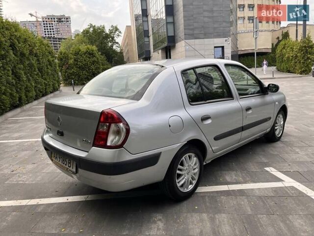 Серый Рено Clio Symbol, объемом двигателя 1.4 л и пробегом 51 тыс. км за 5250 $, фото 6 на Automoto.ua