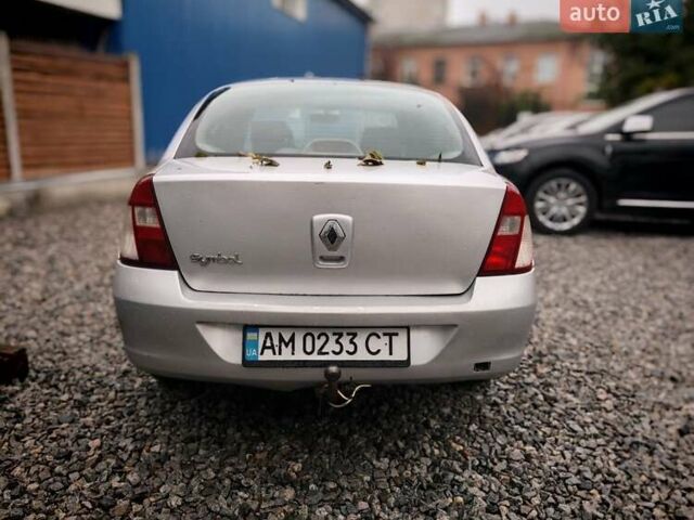 Серый Рено Clio Symbol, объемом двигателя 1.4 л и пробегом 200 тыс. км за 2300 $, фото 5 на Automoto.ua