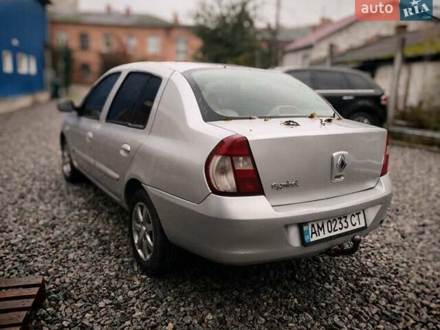 Серый Рено Clio Symbol, объемом двигателя 1.4 л и пробегом 200 тыс. км за 2300 $, фото 2 на Automoto.ua
