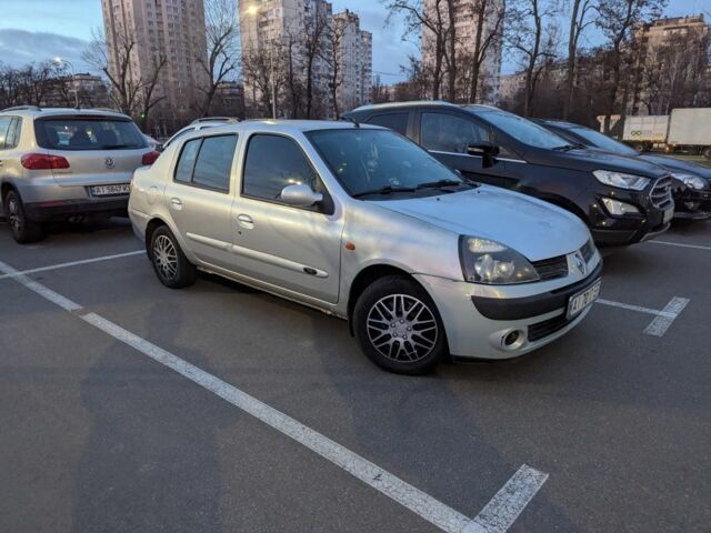 Серый Рено Clio Symbol, объемом двигателя 1.4 л и пробегом 261 тыс. км за 2600 $, фото 4 на Automoto.ua