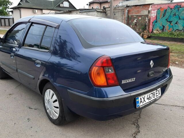 Синий Рено Clio Symbol, объемом двигателя 1.4 л и пробегом 144 тыс. км за 3350 $, фото 3 на Automoto.ua