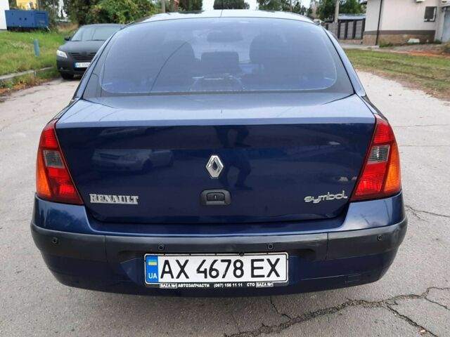 Синий Рено Clio Symbol, объемом двигателя 1.4 л и пробегом 144 тыс. км за 3350 $, фото 5 на Automoto.ua