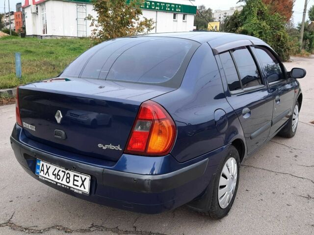 Синий Рено Clio Symbol, объемом двигателя 1.4 л и пробегом 144 тыс. км за 3350 $, фото 6 на Automoto.ua