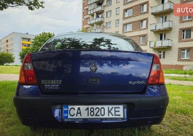 Синий Рено Clio Symbol, объемом двигателя 1.4 л и пробегом 188 тыс. км за 3400 $, фото 1 на Automoto.ua
