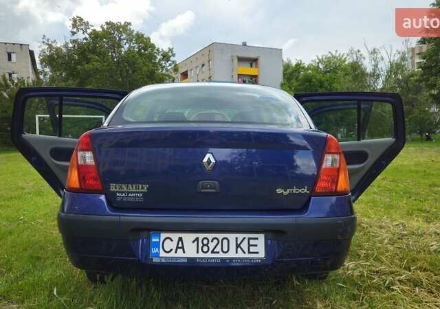Синий Рено Clio Symbol, объемом двигателя 1.4 л и пробегом 188 тыс. км за 3400 $, фото 3 на Automoto.ua