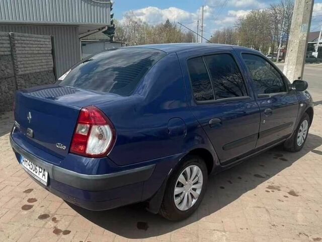 Синий Рено Clio Symbol, объемом двигателя 1.4 л и пробегом 259 тыс. км за 4400 $, фото 5 на Automoto.ua