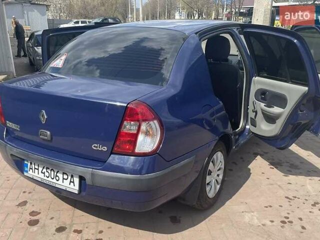 Синий Рено Clio Symbol, объемом двигателя 1.4 л и пробегом 259 тыс. км за 4300 $, фото 4 на Automoto.ua