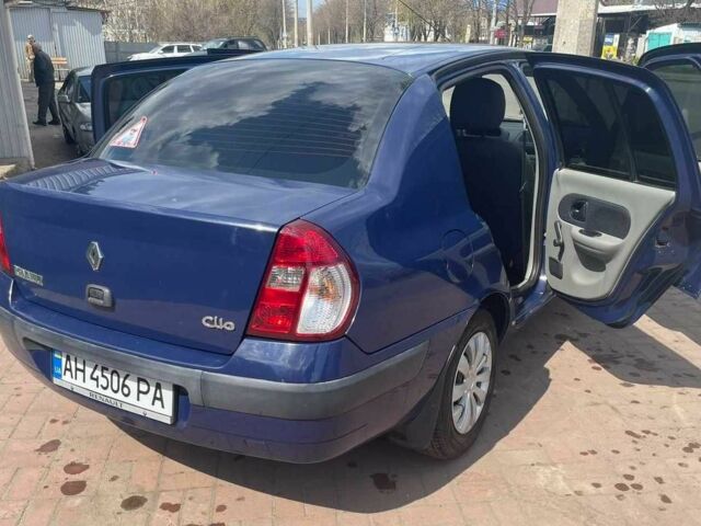 Синий Рено Clio Symbol, объемом двигателя 1.4 л и пробегом 259 тыс. км за 4400 $, фото 4 на Automoto.ua