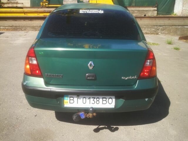 Зеленый Рено Clio Symbol, объемом двигателя 1.4 л и пробегом 326 тыс. км за 2300 $, фото 3 на Automoto.ua