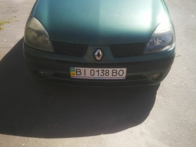 Зеленый Рено Clio Symbol, объемом двигателя 1.4 л и пробегом 326 тыс. км за 2300 $, фото 4 на Automoto.ua
