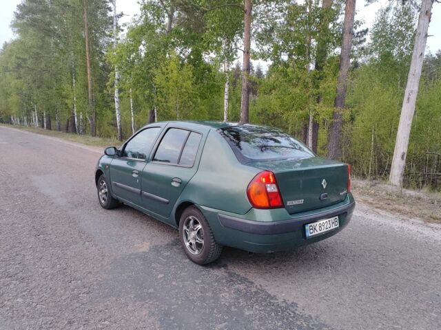 Зеленый Рено Clio Symbol, объемом двигателя 1.4 л и пробегом 305 тыс. км за 2700 $, фото 14 на Automoto.ua