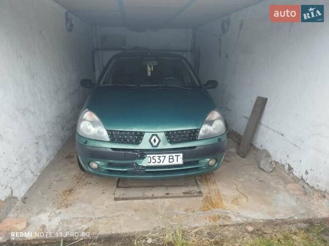 Зеленый Рено Clio Symbol, объемом двигателя 1.4 л и пробегом 159 тыс. км за 2999 $, фото 6 на Automoto.ua
