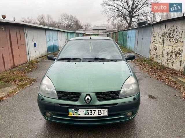 Зеленый Рено Clio Symbol, объемом двигателя 1.4 л и пробегом 159 тыс. км за 2999 $, фото 4 на Automoto.ua