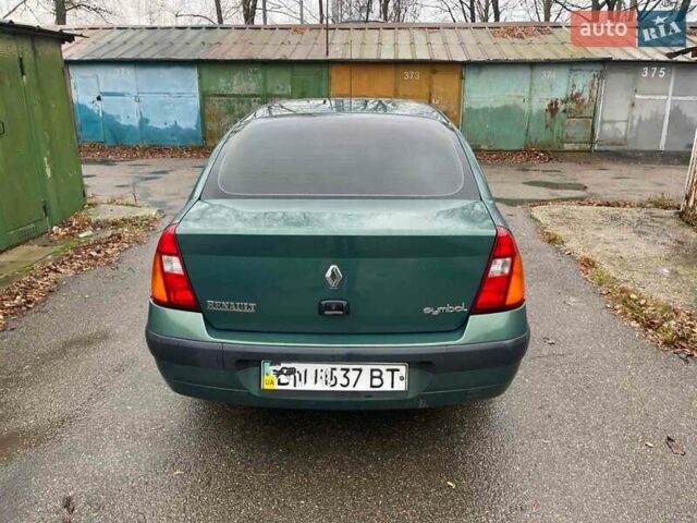 Зеленый Рено Clio Symbol, объемом двигателя 1.4 л и пробегом 159 тыс. км за 2999 $, фото 3 на Automoto.ua