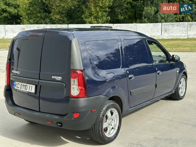 Синий Рено Logan Van, объемом двигателя 1.46 л и пробегом 383 тыс. км за 3000 $, фото 2 на Automoto.ua
