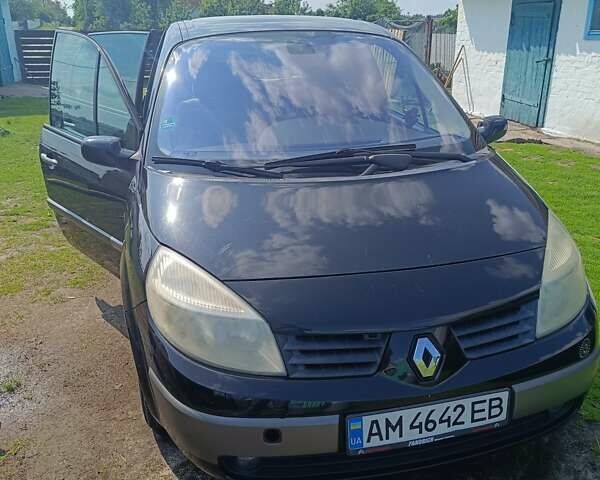 Черный Рено Megane Scenic, объемом двигателя 1.6 л и пробегом 180 тыс. км за 4200 $, фото 10 на Automoto.ua